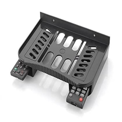 HELOVIA Plastic Set Top Box Stand Wall Mount with Double Remote Holder ...