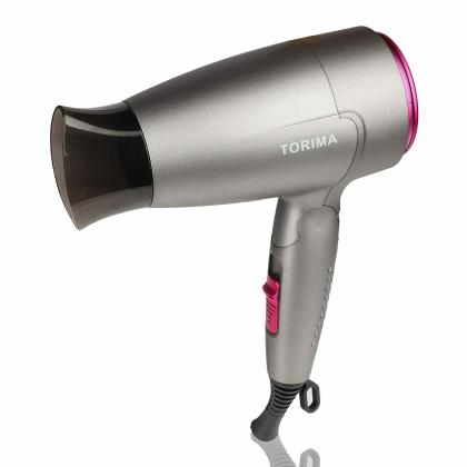 TORIMA TC-2538 Unisex 1000W Foldable Hair Dryer, 3 Settings (Hot/Cool/Warm)  (Grey) - JioMart