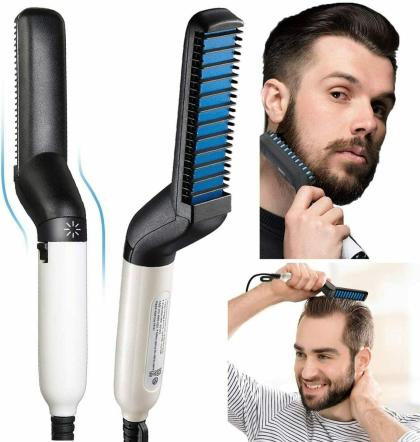HEMIZA Quick Hair Styler for Men Beard Comb Multifunctional Curly Hair  Straightening Comb Curler,Beard Straightener For Men - JioMart