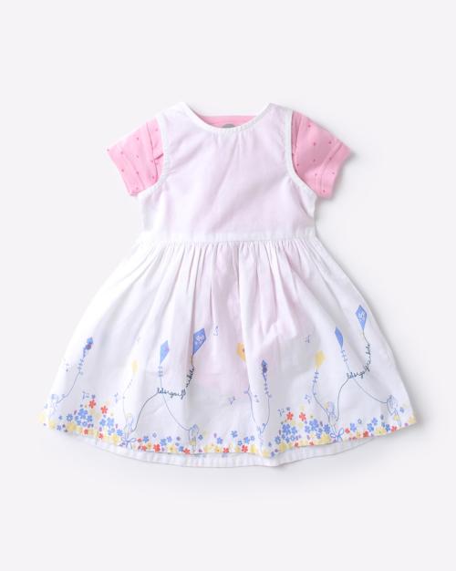 Flared Dress with Bodysuit