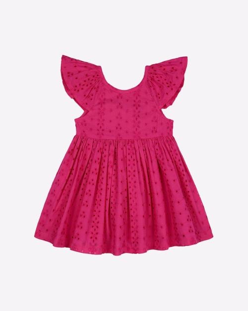 Broderie Anglaise A-line Dress