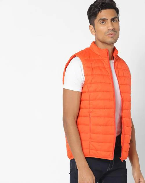 Buy Quilted Slim Fit ZipFront Jacket Online at Best Prices in India