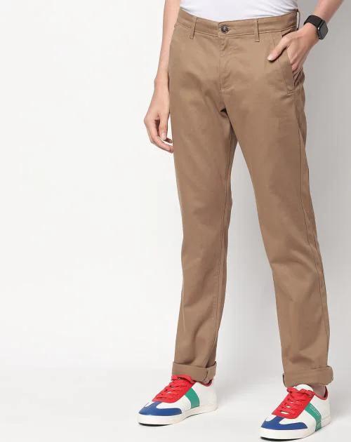 Slim Fit Chinos with Insert Pockets