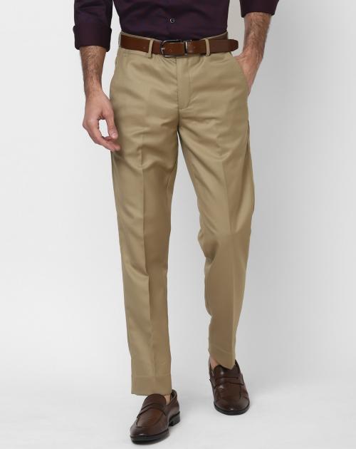 Slim Fit Flat-Front Chinos