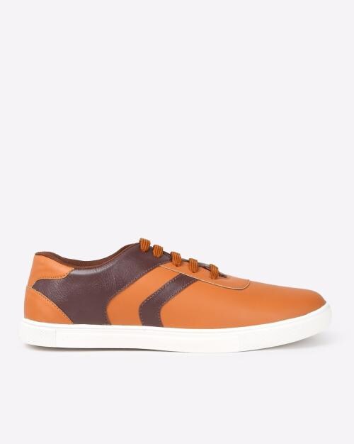 Men Colourblock Lace-Up Shoes