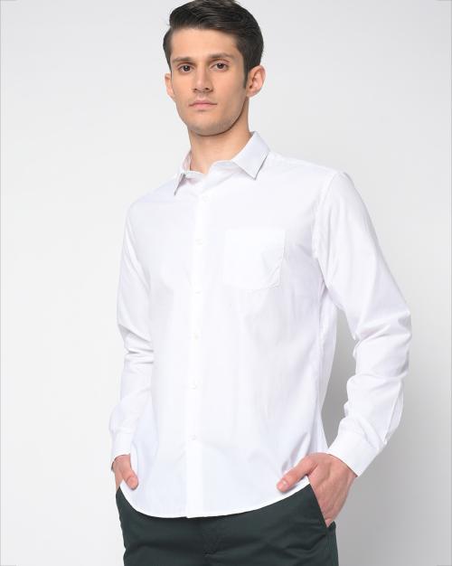 Slim Fit Shirt with Patch Pocket