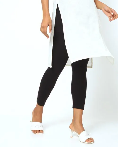 Acrylic Ankle-Length Winter Leggings