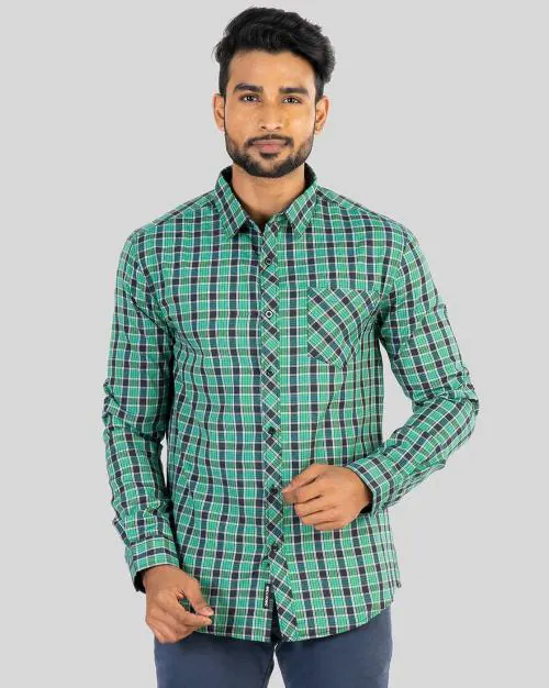 Checked Slim Fit Shirt