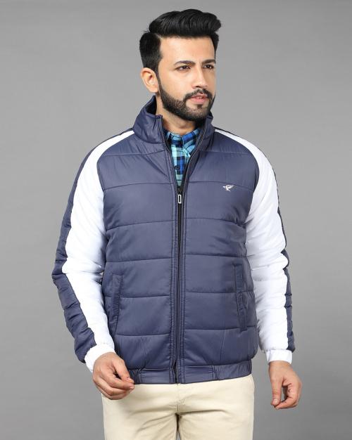 Buy Men Colourblock Slim Fit Puffer Jacket Online at Best Prices in India JioMart.