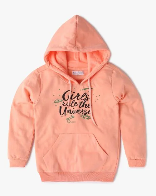 Typographic Print Regular Fit Hoodie