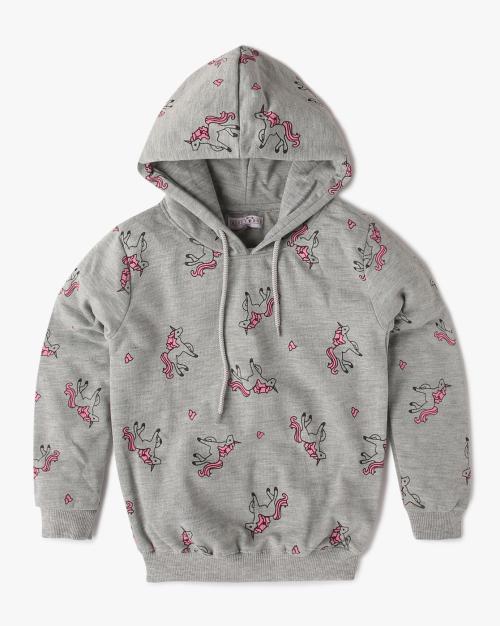 Unicorm Print Regular Fit Hoodie