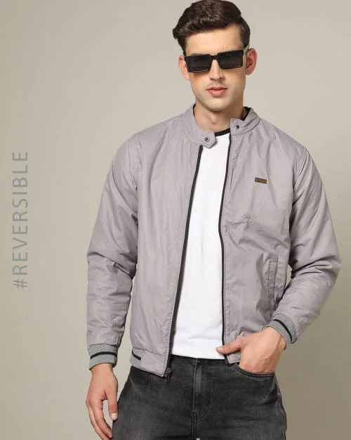 Men Reversible Slim Fit Jacket