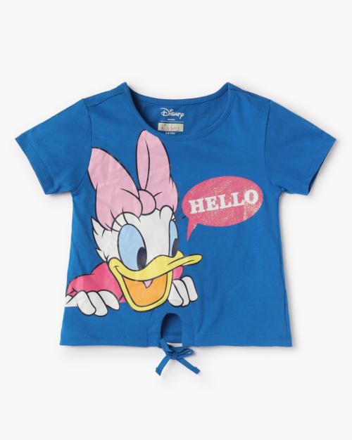 Donald Duck Print Round-Neck T-Shirt