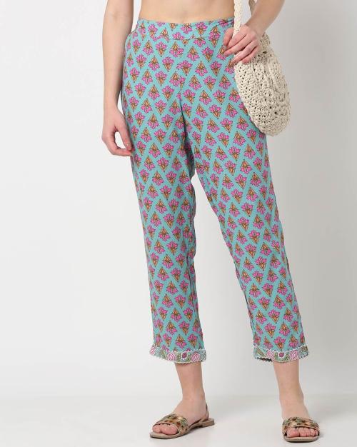 Floral Printed Straight Pants