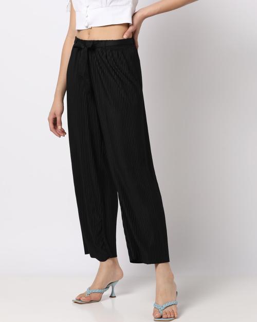 Buy Accordion Pleated WideLeg Pants Online at Best Prices in India