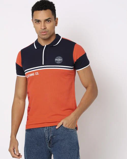 Slim Fit Polo T-Shirt with Contrast Tipping