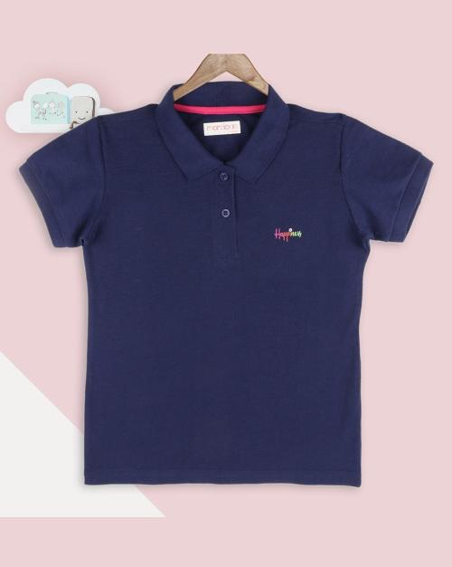 Polo T-Shirt with Placement Print