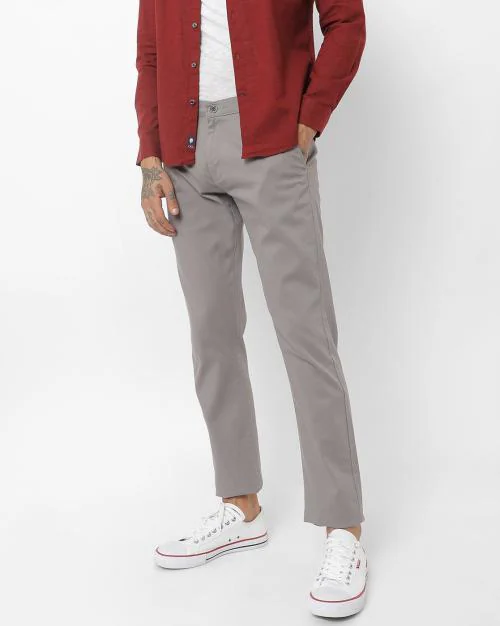 Flat-Front Tapered Fit Chinos