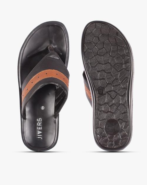 mens black slip on sandals