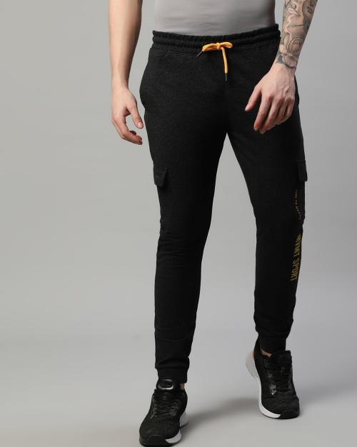 Typographic Print Slim Fit Joggers