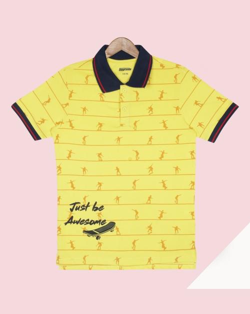 Printed Polo T-Shirt