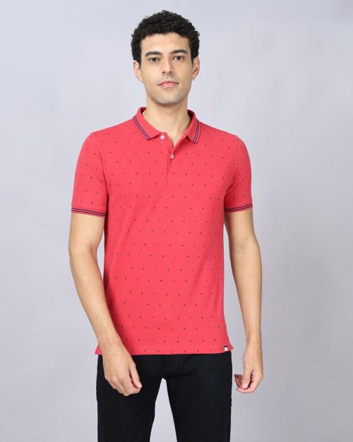Geometric Print Slim Fit T-Shirt