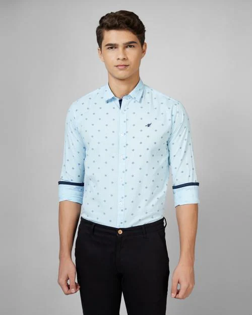 Men Printed Slim Fit Shirt