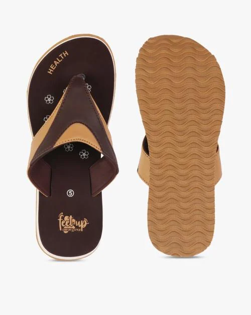 Thong-Strap Flip-Flops with Printed Footbed