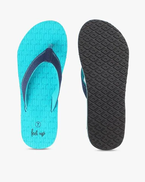 Thong-Strap Flip-Flops with Printed Footbed