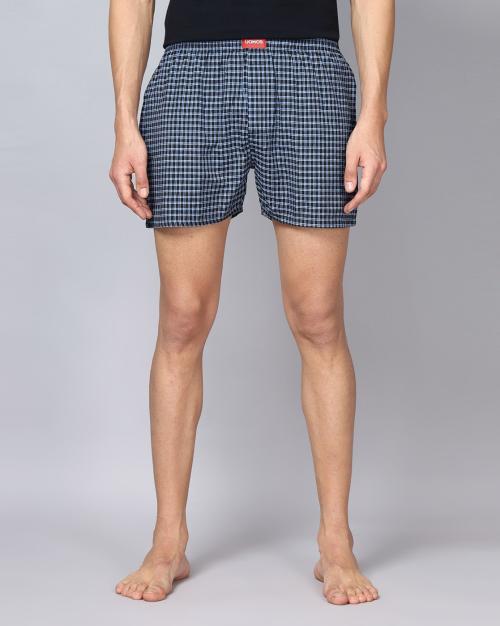 Checked Boxers with Patch Pocket