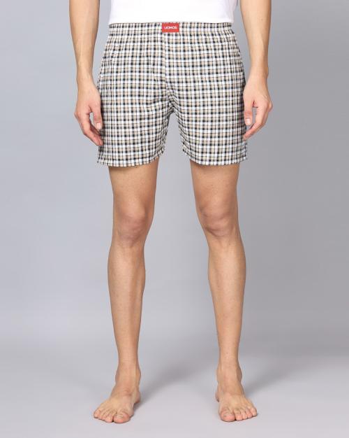 Checked Boxer with Insert Pockets