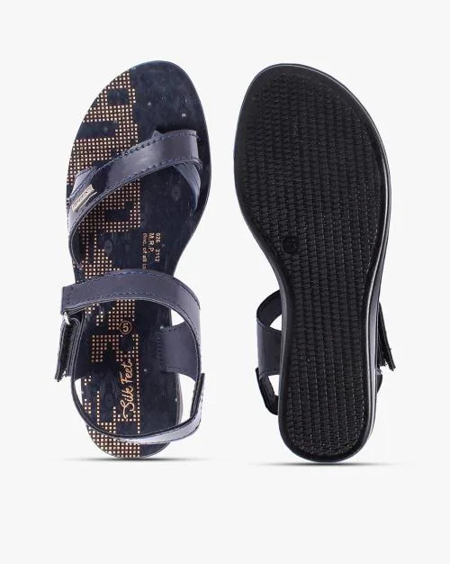 Slip-On Sandals with Velcro Closure