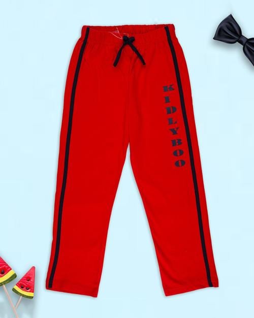 Boys Brand Print Track Pants