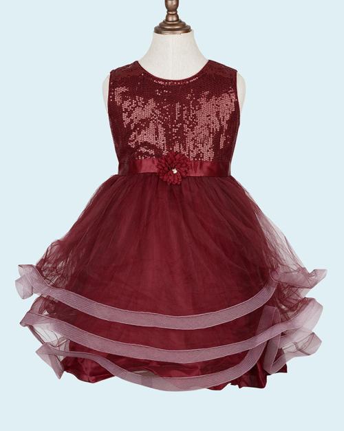 Embellished Fit & Flare Frock