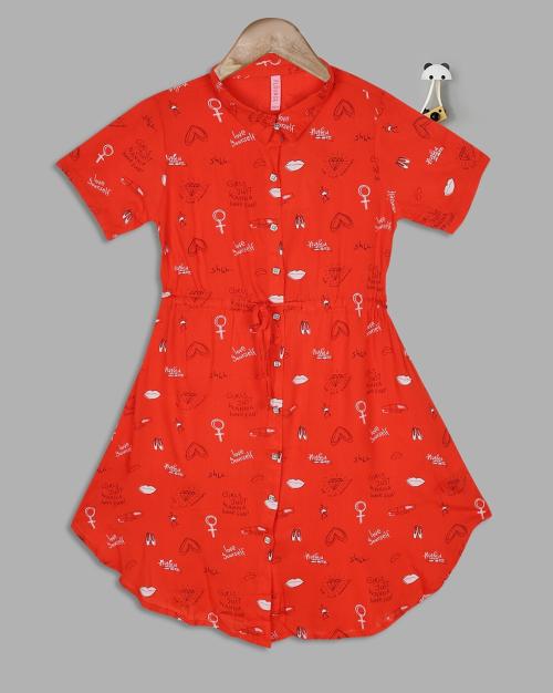 Buy Novelty Print ALine Shirt Dress Online at Best Prices in India