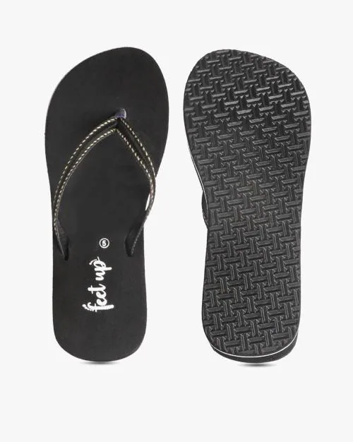 Buy Brand Print ThongStrap FlipFlops Online at Best Prices in India