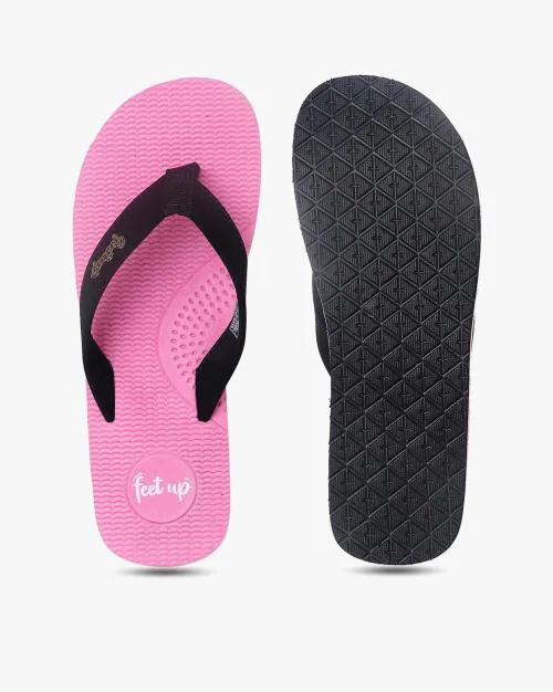 Brand Logo Thong-Strap Flip-Flops