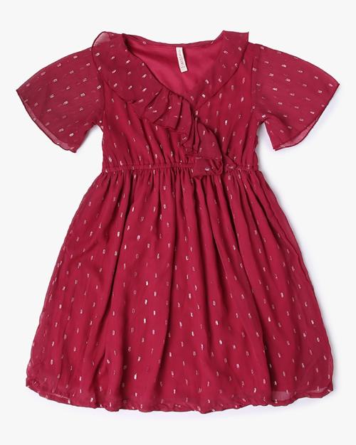 Printed Fit & Flare Dress