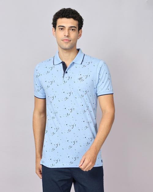 Printed Slim Fit Polo T-Shirt