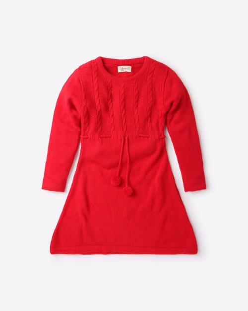 Cable-Knit Sweater Dress