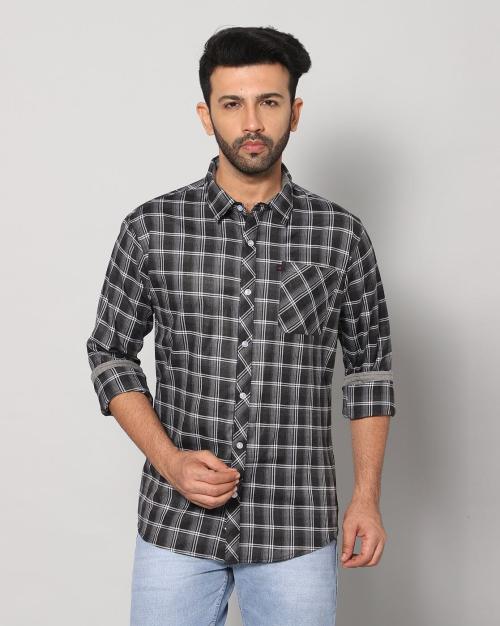 Buy Men Checked Slim Fit Shirt Online at Best Prices in India JioMart.