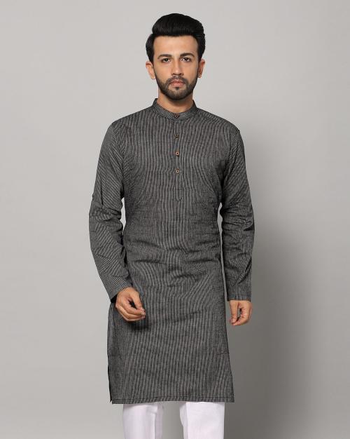 Buy Striped Band Collar Kurta Online at Best Prices in India JioMart.