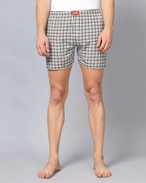 Buy Checked Boxers with Elasticated Waist Online at Best Prices in ...