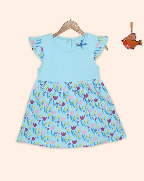 Floral Print A-Line Dress