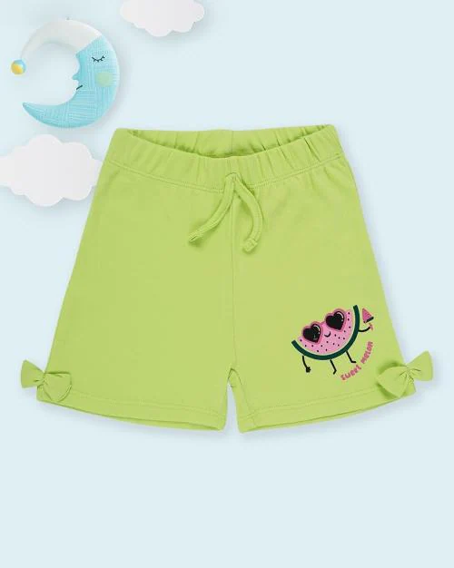 Shorts with Placement Graphic Print