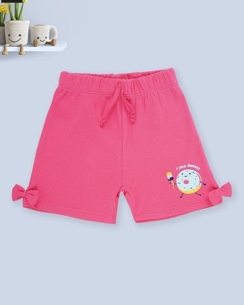 Shorts with Placement Graphic Print