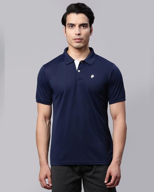 Slim Fit Polo T-Shirt with Brand Print