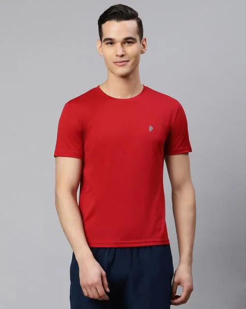 Logo Print Slim Fit Crew-Neck T-Shirt