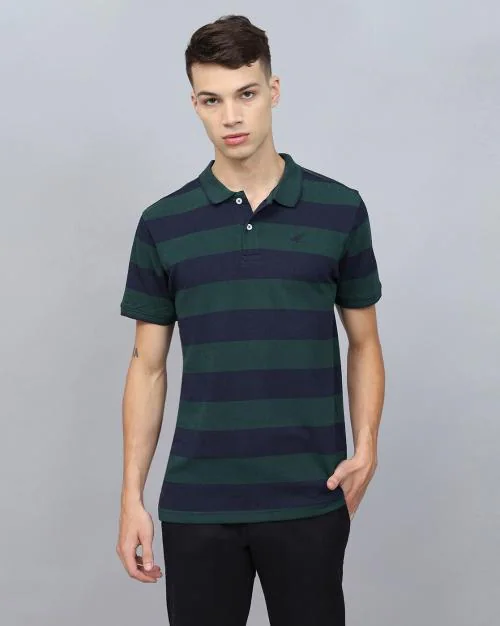 Striped Slim Fit Polo T-shirt