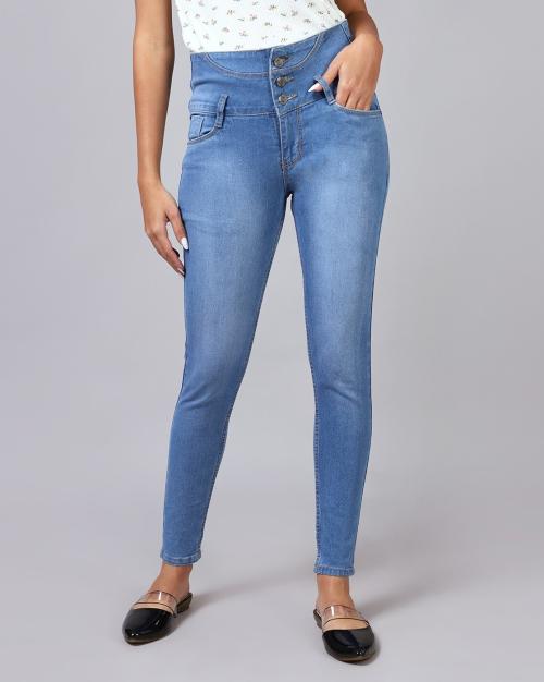 High-Rise Slim Fit Jeans